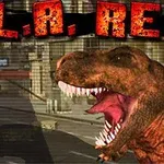 En dinosaur, en T