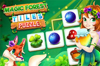 En magisk skog full av hemmeligheter venter på deg i Magic Forest Tiles Puzzle