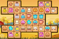 Koble sammen like brikker i Mahjong Deluxe