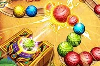 Marble Dash er et Zuma-spill med klinkekuler