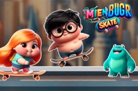 Vil du bli med på et spennende eventyr med to søte venner på skateboard?