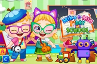 Mike og Mia gleder seg til første skoledag