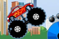 Monster Truck Destroyer er et 2D monstertruckspill