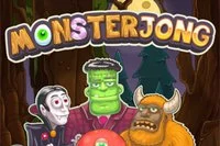Mahjong Solitaire-spill med mange monstre til Halloween