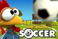 I Moorhuhn Fotball kan du styre den talentfulle hanen Moorhuhn og hjelpe ham