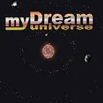 Teksten myDream Universe vises over en animert stjerne med flere omliggende planeter