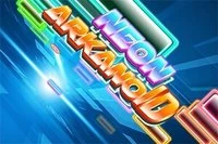 Morsomt Arkanoid-spill i Neon-stil