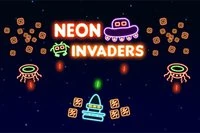 Spreng bort alle romvesener i dette neon-tema invaders-spillet
