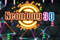 3D Mahjong i neonstil
