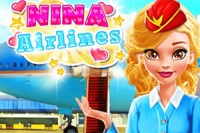 Hjelp flyvertinnen Nina med jobben i dette søte makeover-spillet!