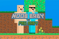Noob Baby vs Pro Baby er et fantastisk eventyrspill for to spillere