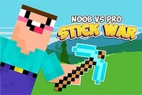 Noob vs Pro: Stick War er et 2D-strategispill med Noobs