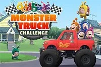 Kontroller Oddbods monstertruck for å nå flagget