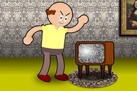 Slå på TV-en til du ødelegger den