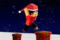 Utfør kule stunt i Parkour Block Christmas