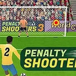 En fotballspiller med nummer 2 på ryggen gjør seg klar til å skyte en straffe mot en keeper foran et mål, med publikum og reklameplakater i bakgrunnen
