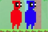Blå og røde menn fra Pixelpool-familien må nå døren trygt