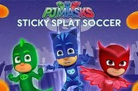 Sticky Splat Fotball er et morsomt spill med helte-trioen!