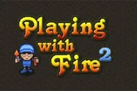 Spreng motstanderen din i bomberman-spillet Playing With Fire!