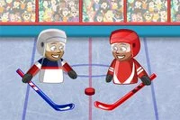 Puppet Hockey Battle er et is-kult hockeyspill