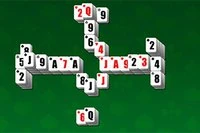 Pyramid Solitaire med Mahjong-brikker