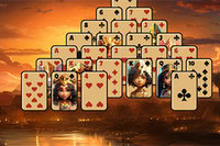 Pyramid Solitaire-spill i det gamle Egypt