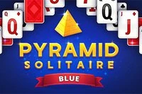 Bli med inn i tallenes verden i Pyramid Solitaire Blue!