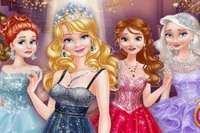 Kle prinsesser i glitter til ball