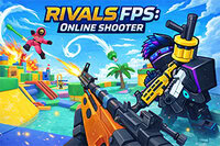 Rivals FPS: Online Shooter er et raskt skytespill med blokk-grafikk og online