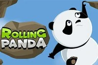 Hjelp pandaen å slippe ut av tunnelen ved å hoppe og rulle fra plattform til
