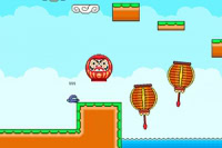 Bli en rask ninja i dette intense 2D parkourspillet