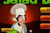 I Salad Bar kan du forberede deg på å kutte grønnsaker!