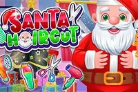 Santa Haircut er et morsomt frisørspill med julenissen