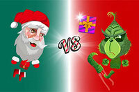 Hopp og spark gaveboksen i Santa vs Skritch for å få poeng og slå