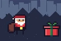 Skyv Santa inn i gavene så han kan dytte dem under treet