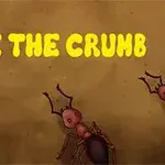 Flere maur beveger seg mot en smule, med teksten SAVE THE CRUMB skrevet øverst