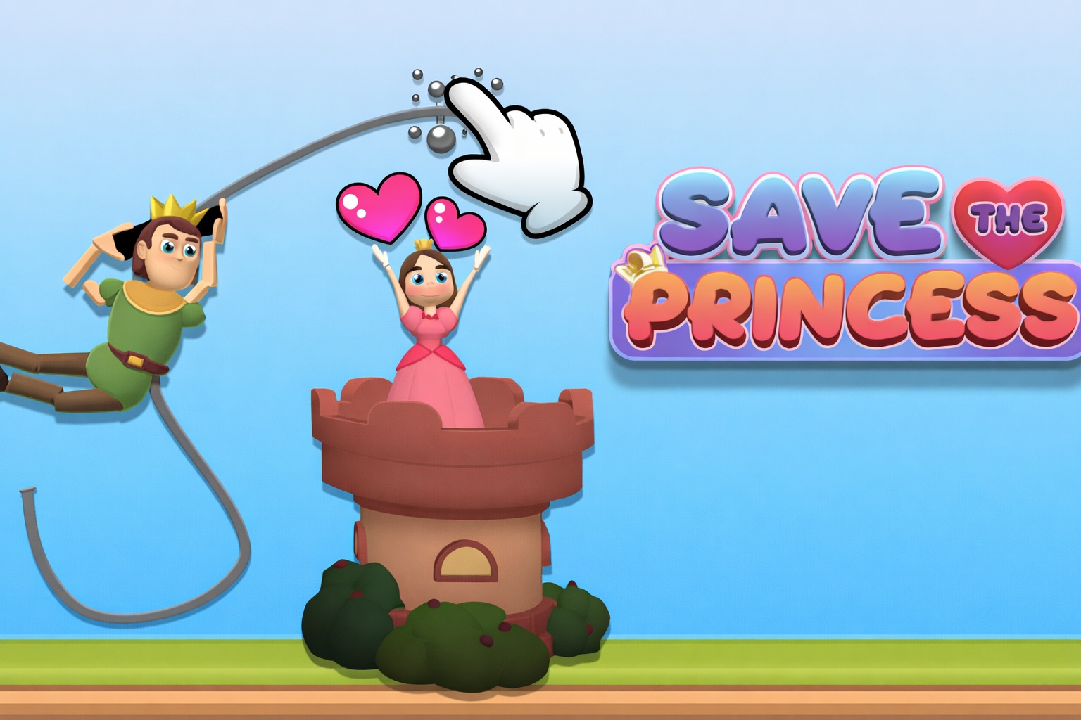 Save the Princess Mobile 🕹️ Spill gratis på Play123