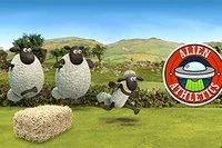 Hjelp Shaun og flokken å hoppe over hindringer og unngå å bli fanget av