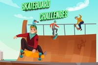 Skateboard Challenges er et dynamisk spill som tester ferdighetene dine gjennom