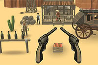 Spill som sheriff i en 3D Wild West-skytespill og beskytt gull på toget fra
