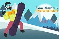 Hopp over hindringer i et avslappet snowboardspill med ett-trykk