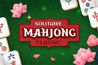 Solitaire Mahjong på sitt beste, med klassisk elfenben- og grønt tema