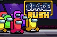 I Space Rush, bli med på et eventyr høyt oppe i himmelen