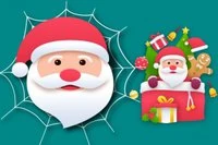 Sving Spider Santa, unngå hindringer, redd ham!