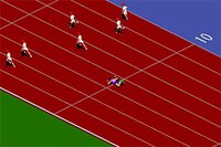 Velg land og løpsdistanse, og sprint mot målstreken i hvert løp