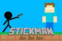 Stickman, du må drepe alle zombie-blokkmenn