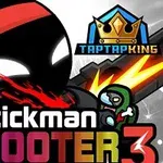 Illustrasjon av en stickman-figur med rød bandana, lasersverd, grønn zombie og fargerik tekst
