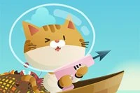 Bli en katt og fang fisk med harpuner