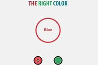 Riktig Farge er et spill inspirert av Stroop-effekten