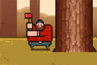 Timberman er et vanedannende poengspill i retrostil